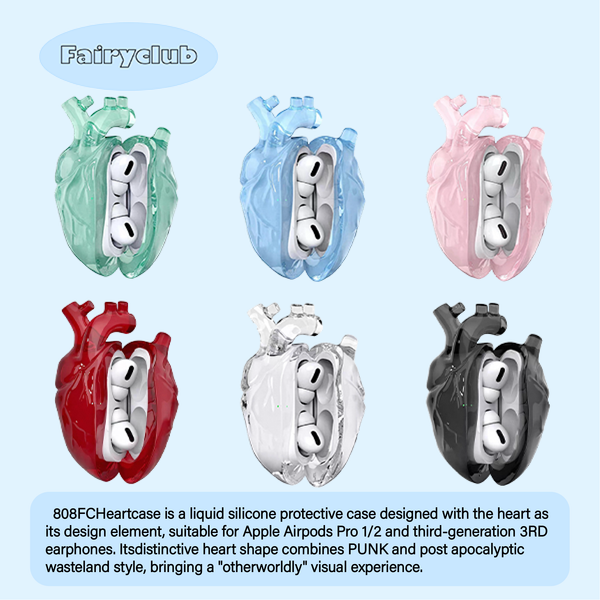 Heart earphone case