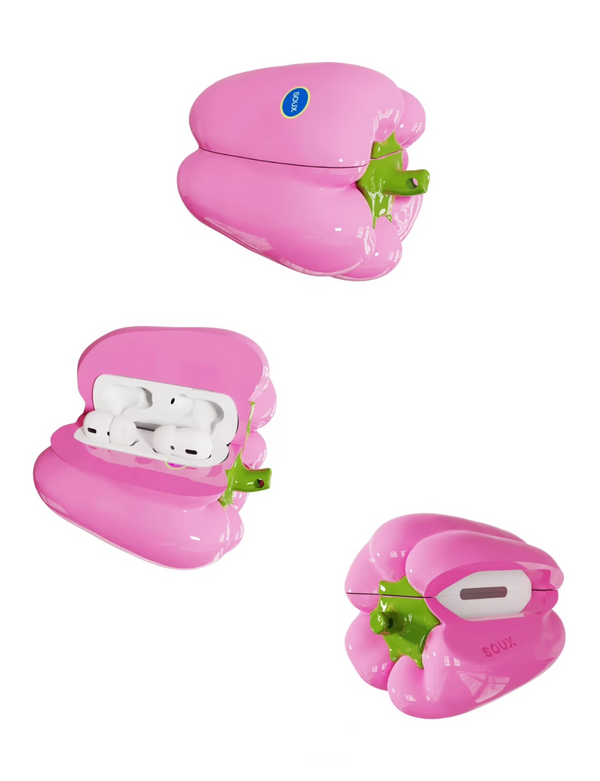 Pink Pepper earphone case.