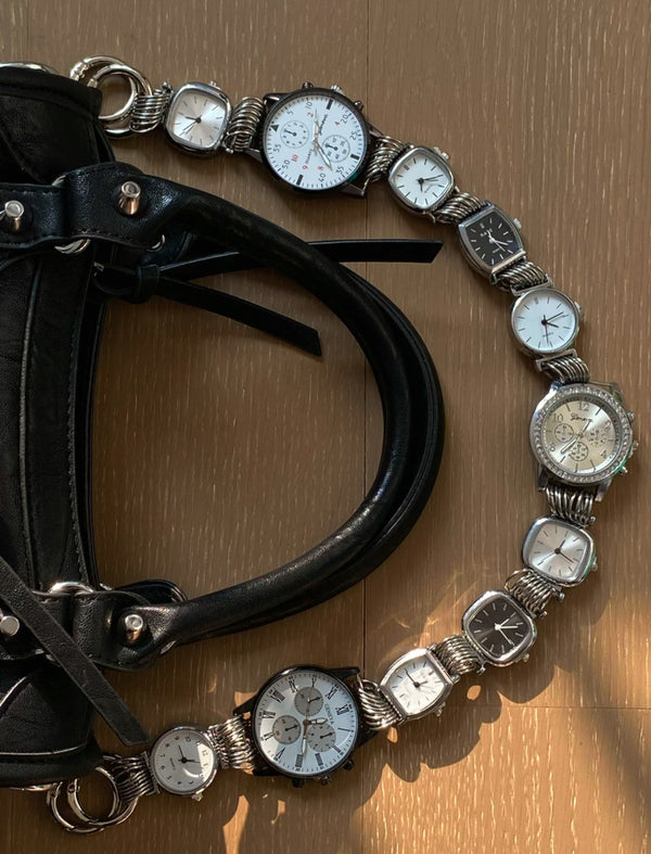 Handmade clock bag chain