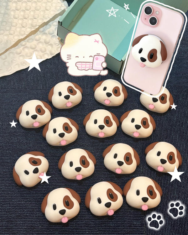 Puppy love phone holder.