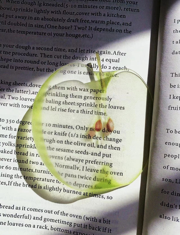 Edible Visions: Assorted Food - Inspired Transparent Bookmarks for Book and Food Lovers