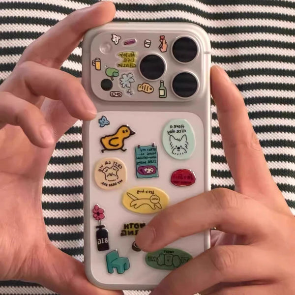 Cute 3D stickers（Two stickers, one each）