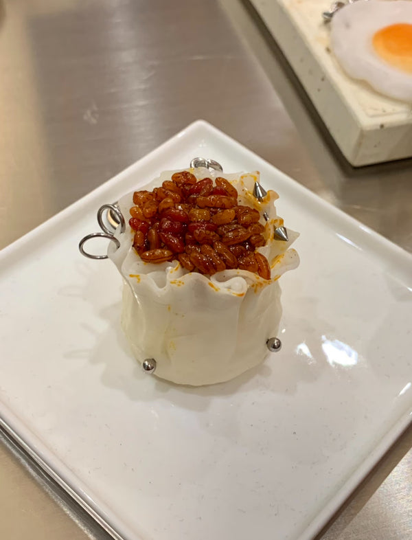 Toxic canip Handmade food pendant.